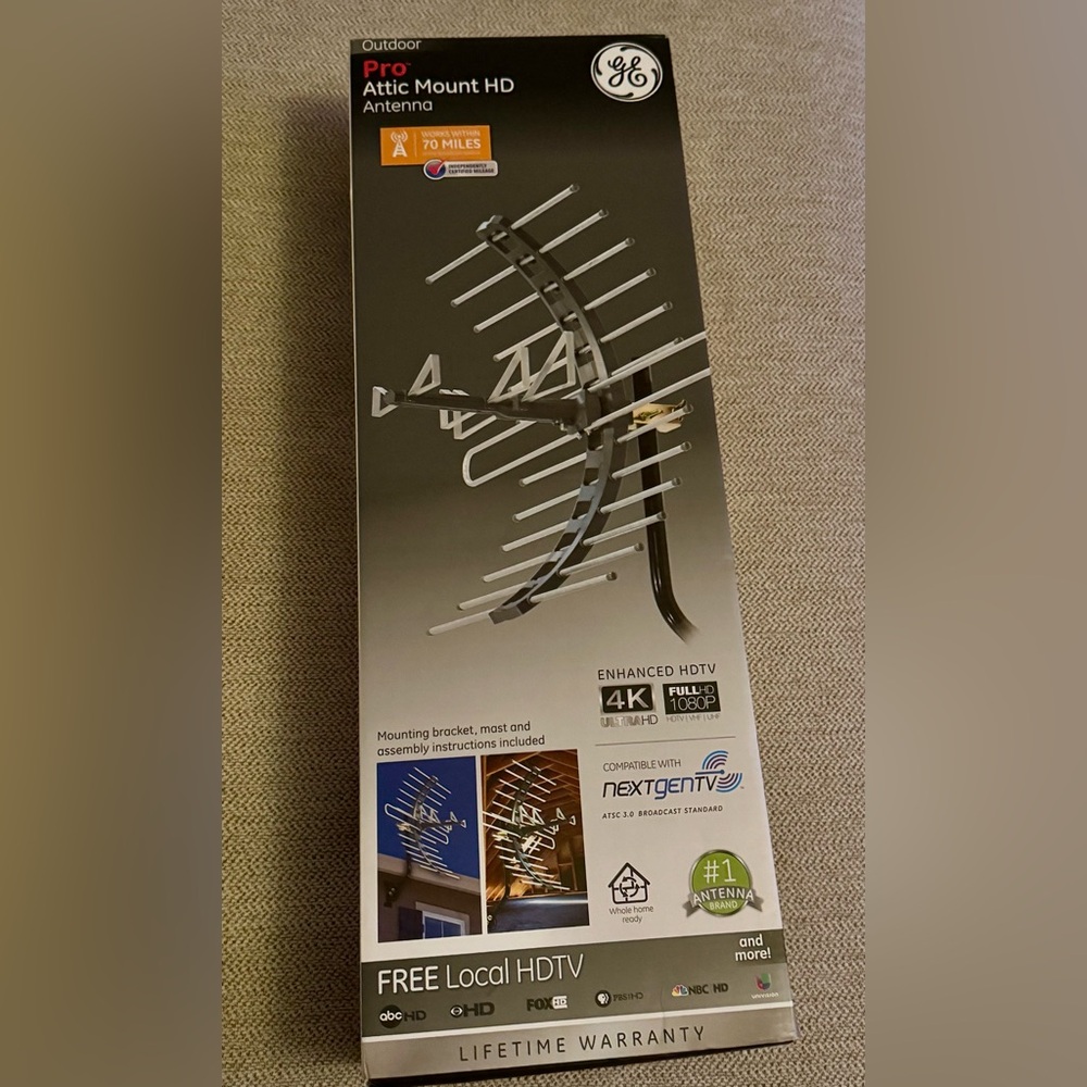 Enhanced HDTV Antenna with 4K Support
